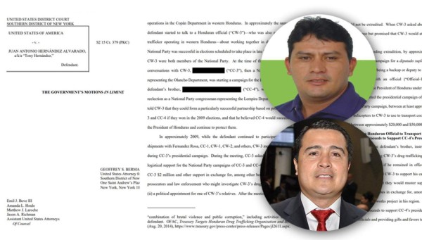 Expediente de la Fiscalía de Nueva York con el testimonio del narco Alexander Ardón